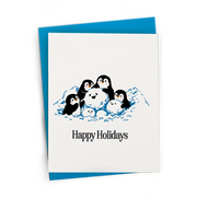 Cute Penguins Happy Holidays