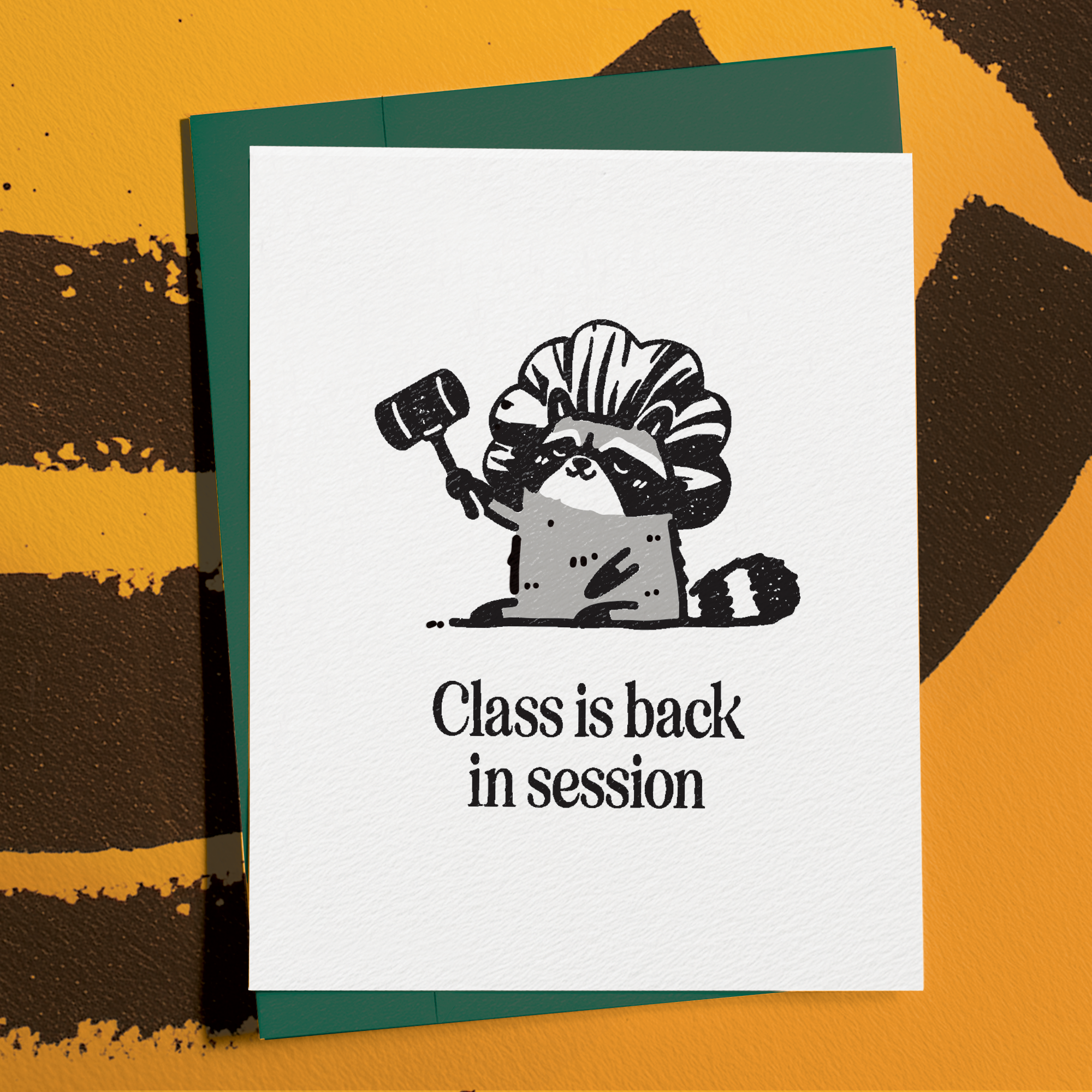 Back to School Raccoon