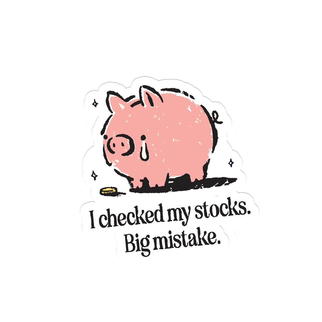 Checked My Stocks Piggy Bank
