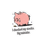 Checked My Stocks Piggy Bank