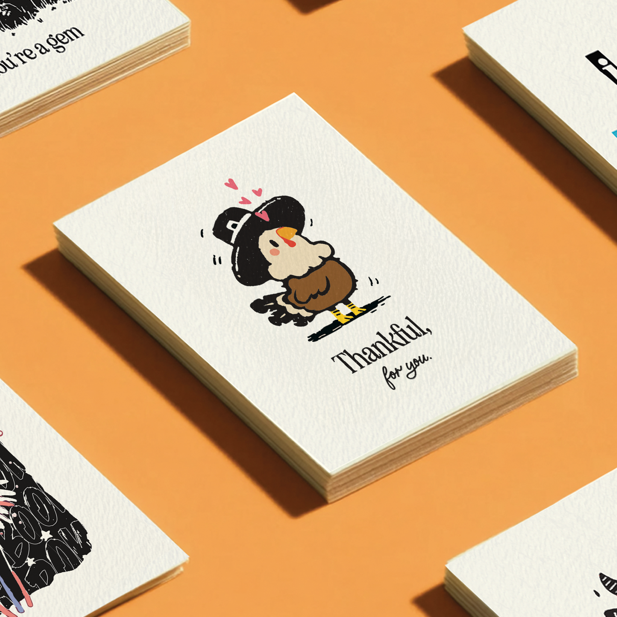 Thankful Kawaii Thanksgiving Turkey