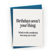 Minimalistic Sarcastic Anti-Birthday