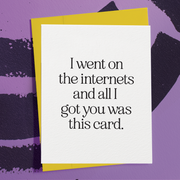 Only Got This Card