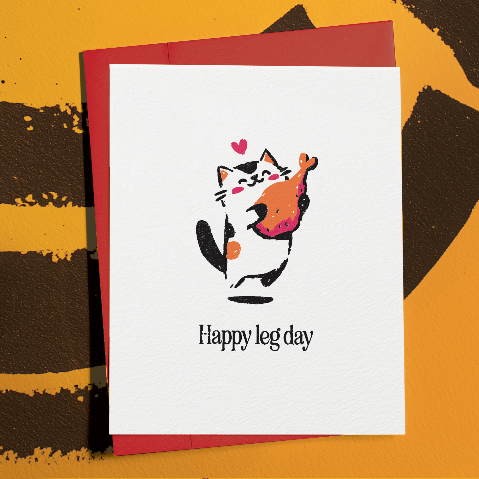 Happy Leg Day - Funny Thanksgiving Card