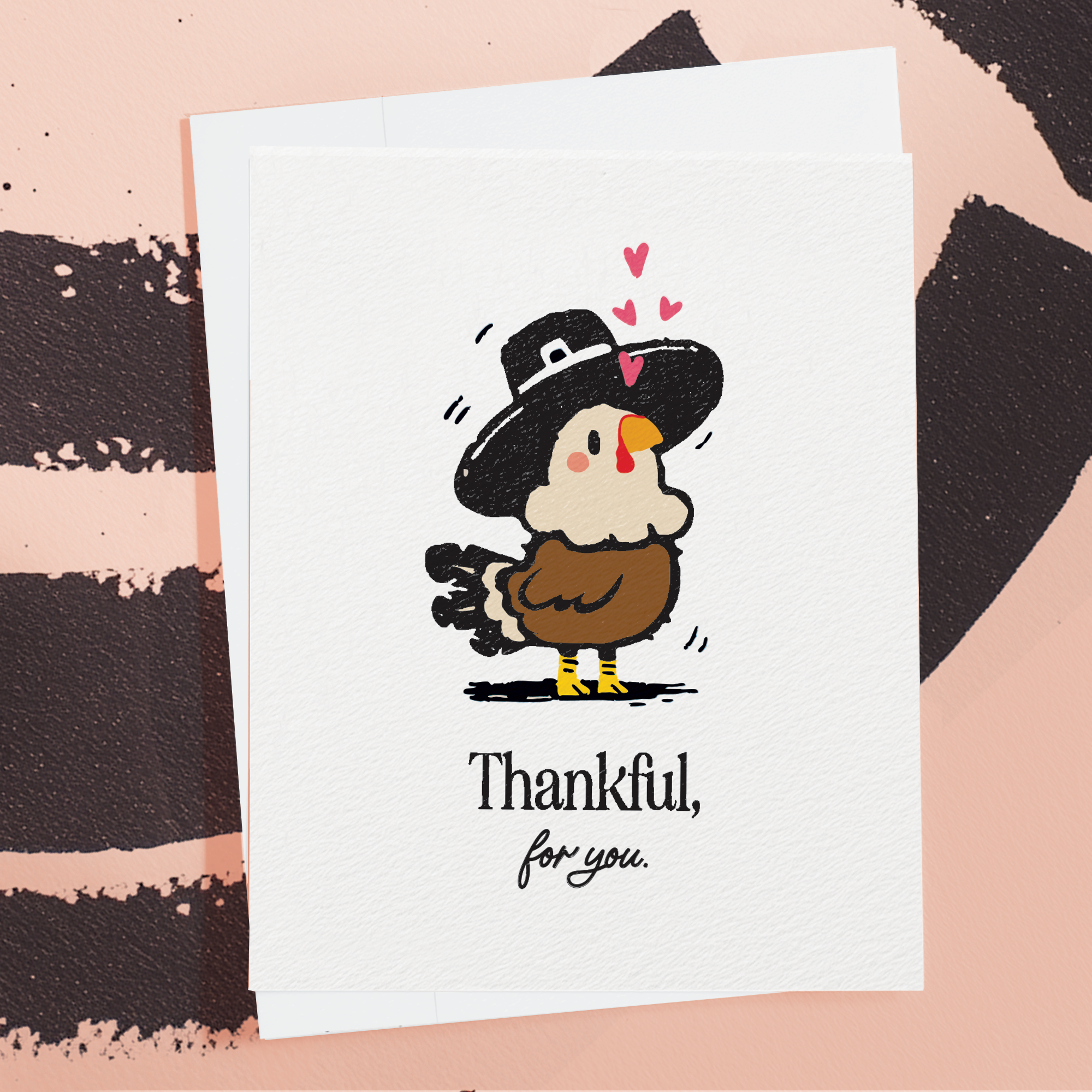 Kawaii Turkey - Cute Thanksgiving Greeting