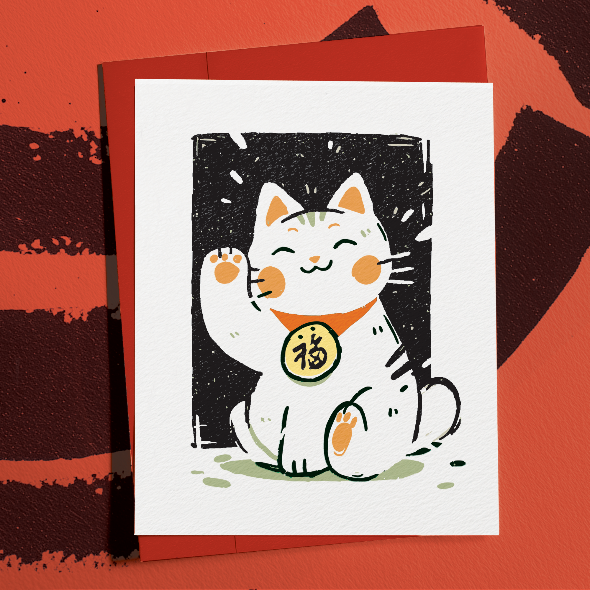 Maneki-Neko Good Fortune Cat