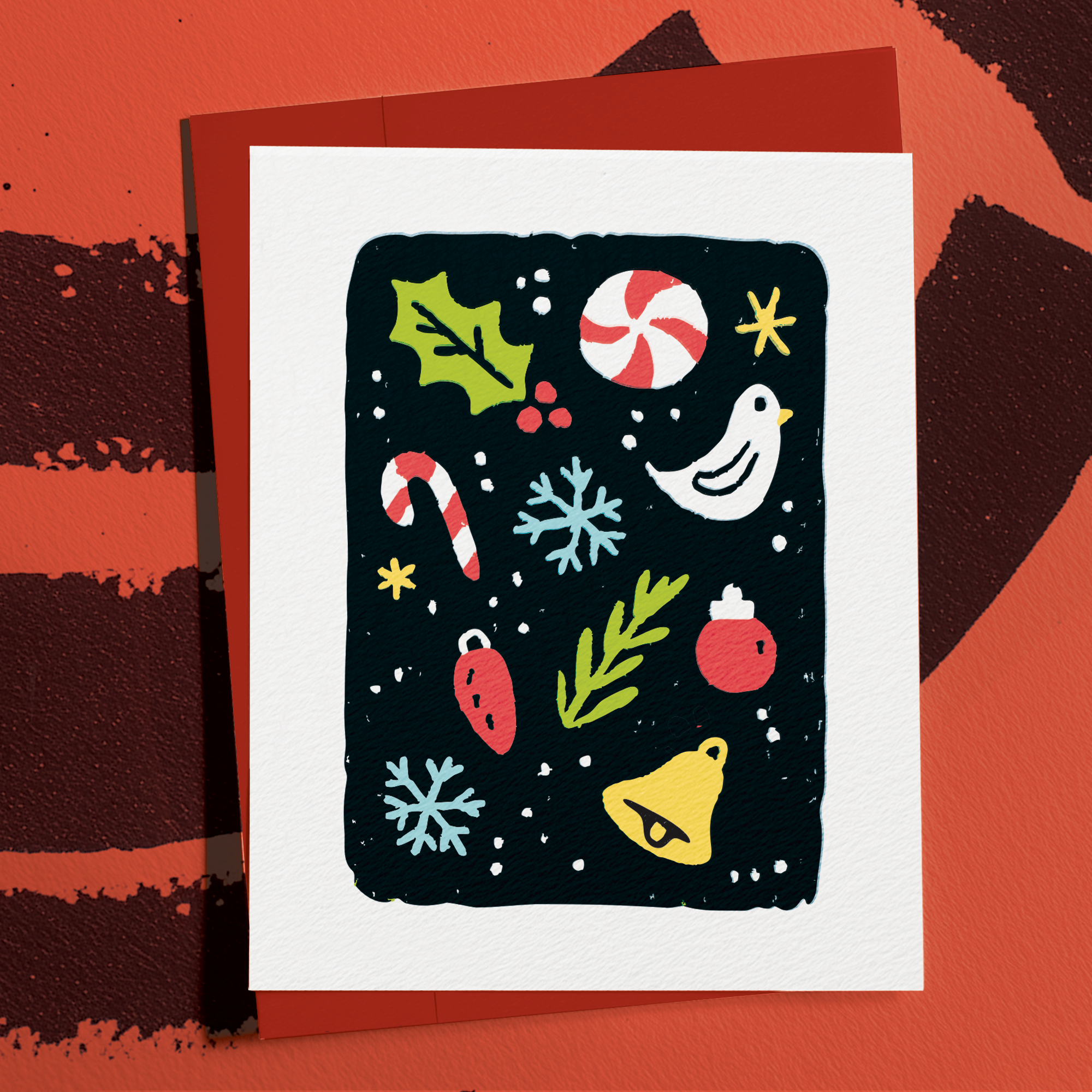 Christmas Icons Holiday Doodle