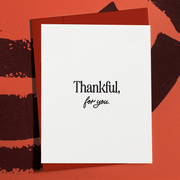 Minimalistic Typographic 'Thank You'