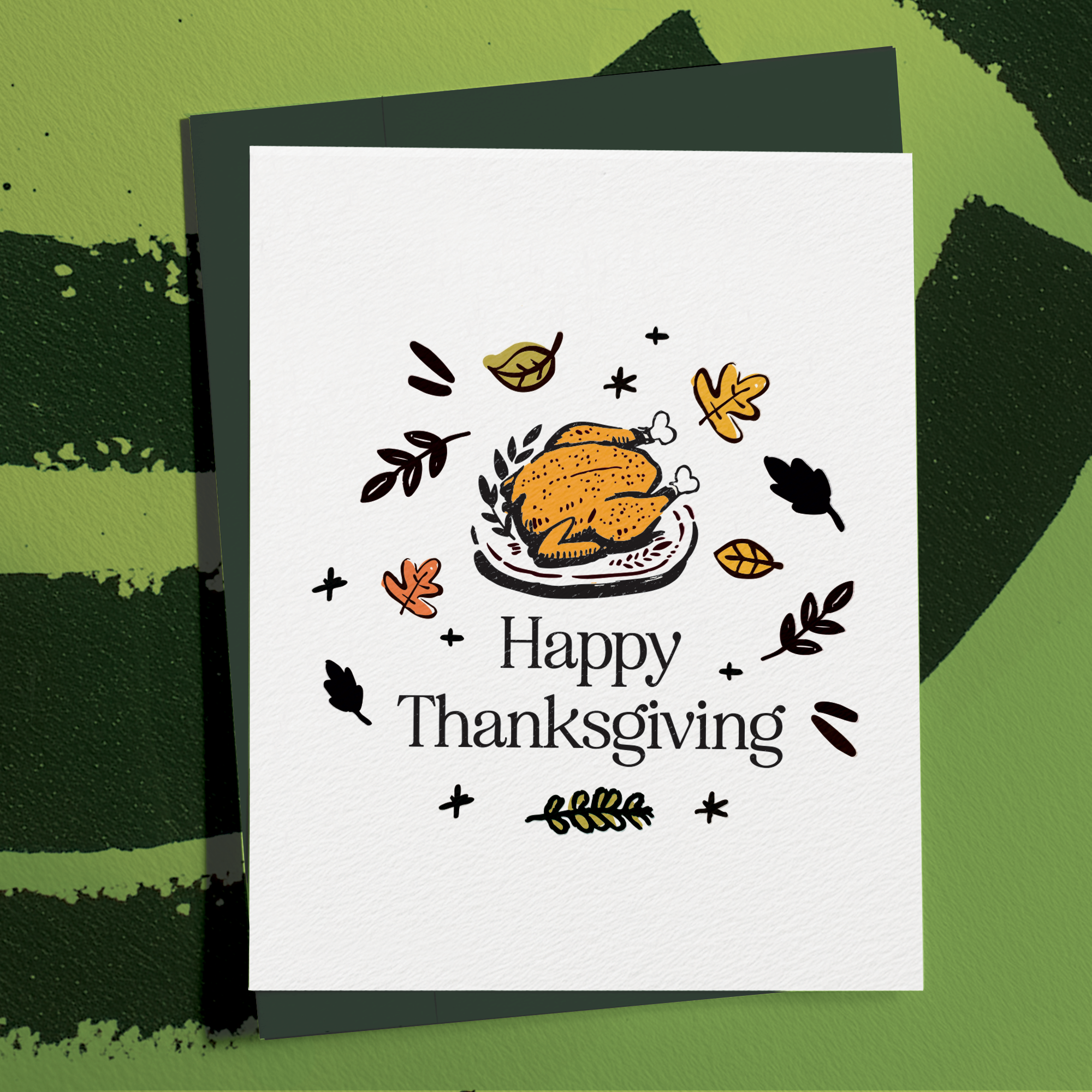 Happy Thanksgiving Greeting - Thanksgiving Card
