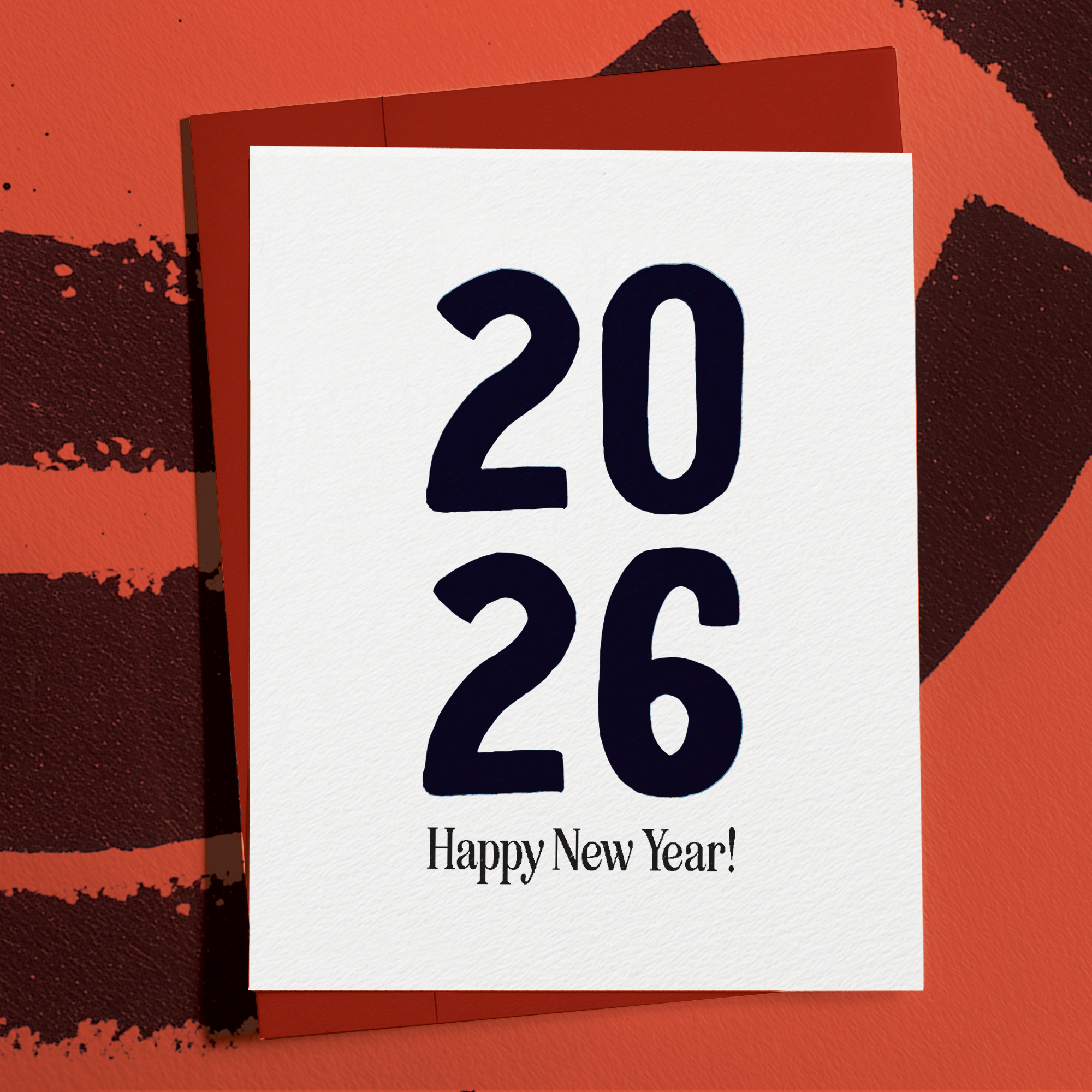 Minimalistic Happy New Year Card