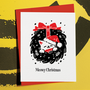 Meowy Christmas Wreath