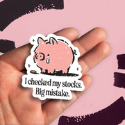 Checked My Stocks Piggy Bank