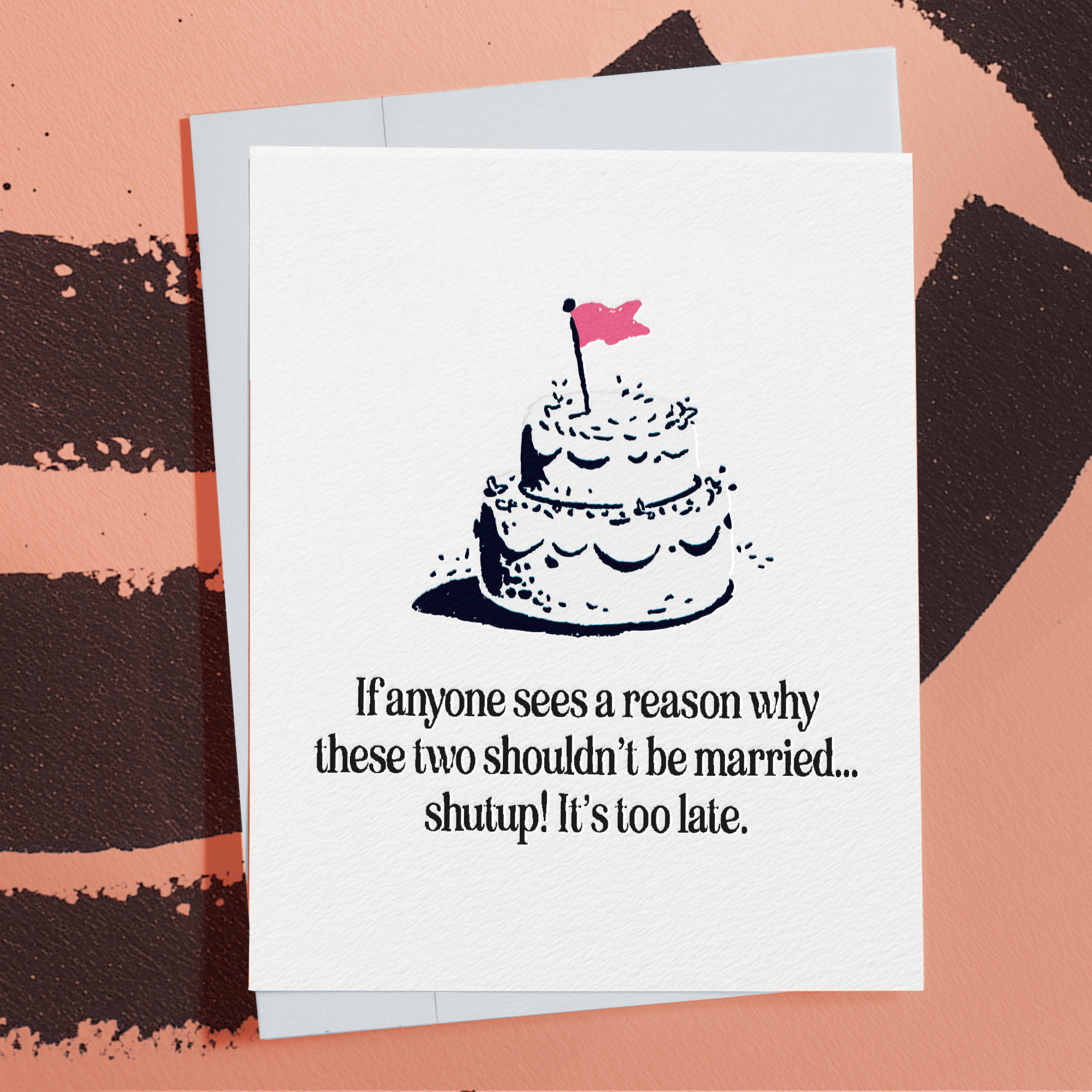 Red Flag Wedding Cake