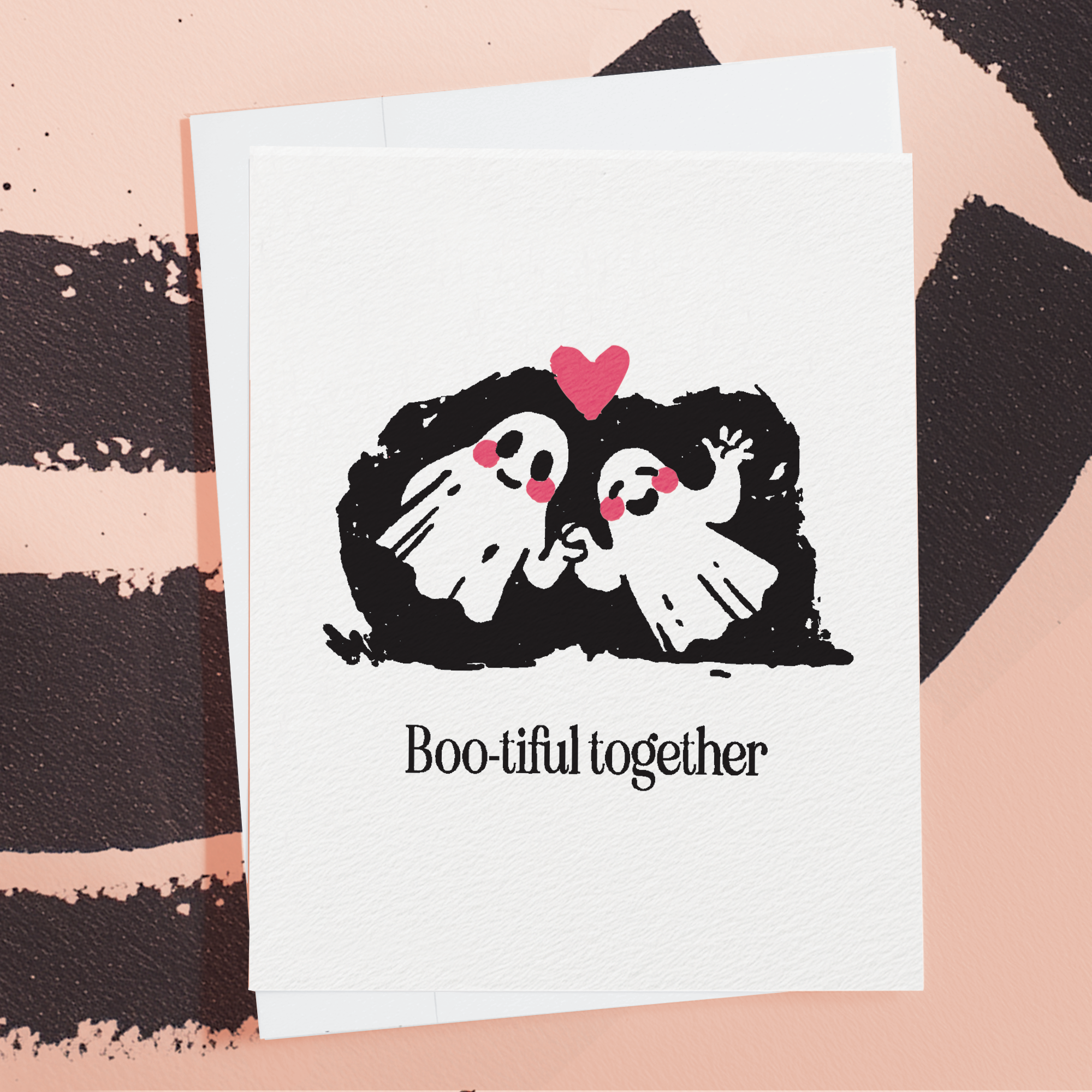 Boo-tiful Ghost Couple Card