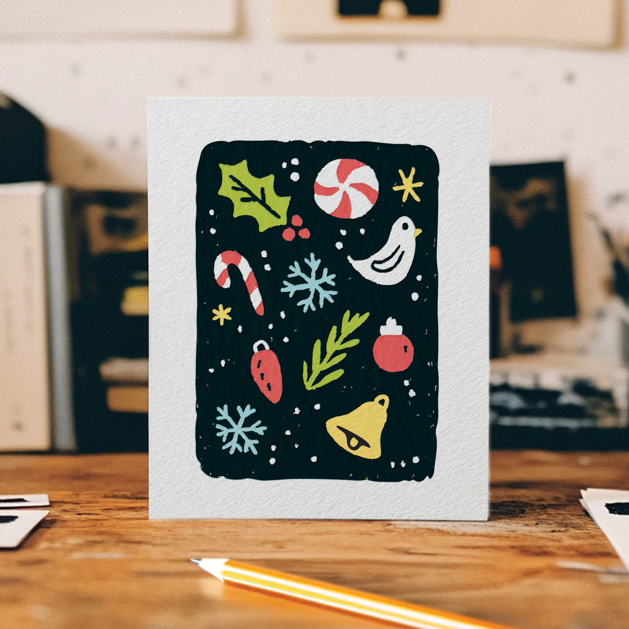 Christmas Icons Holiday Doodle