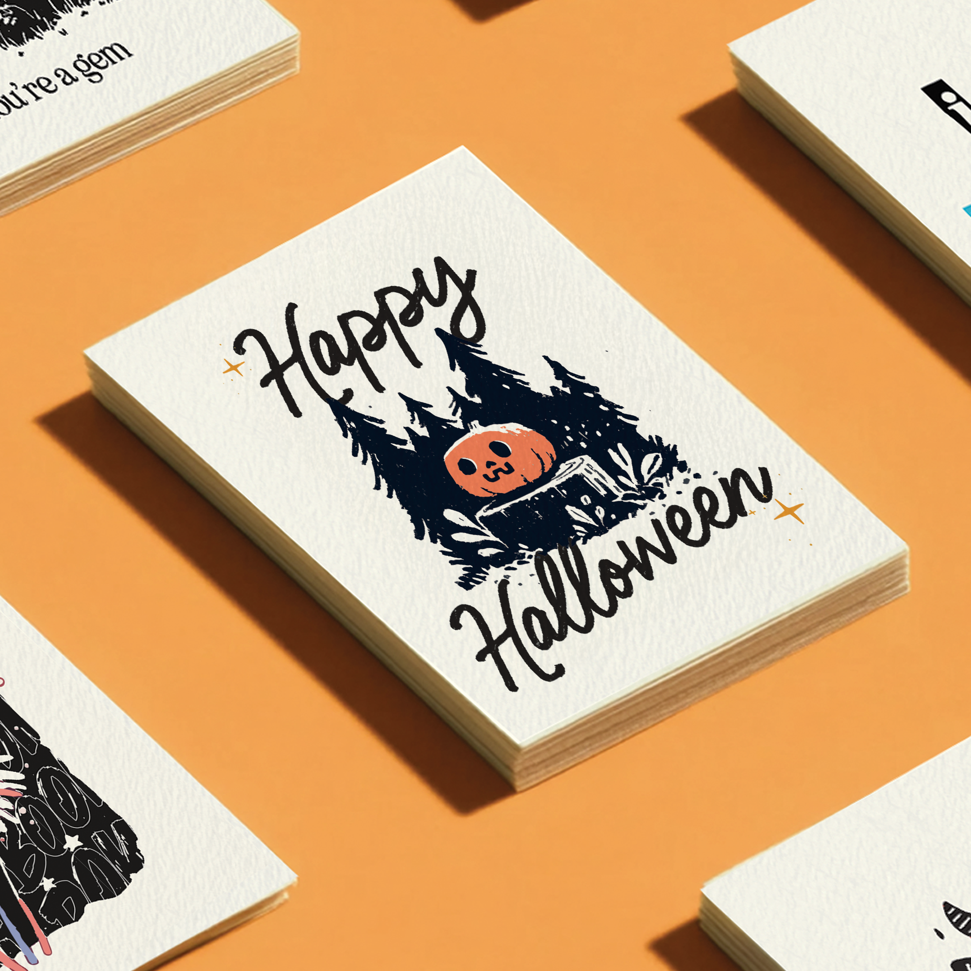 Cute Kawaii Halloween Pumpkin