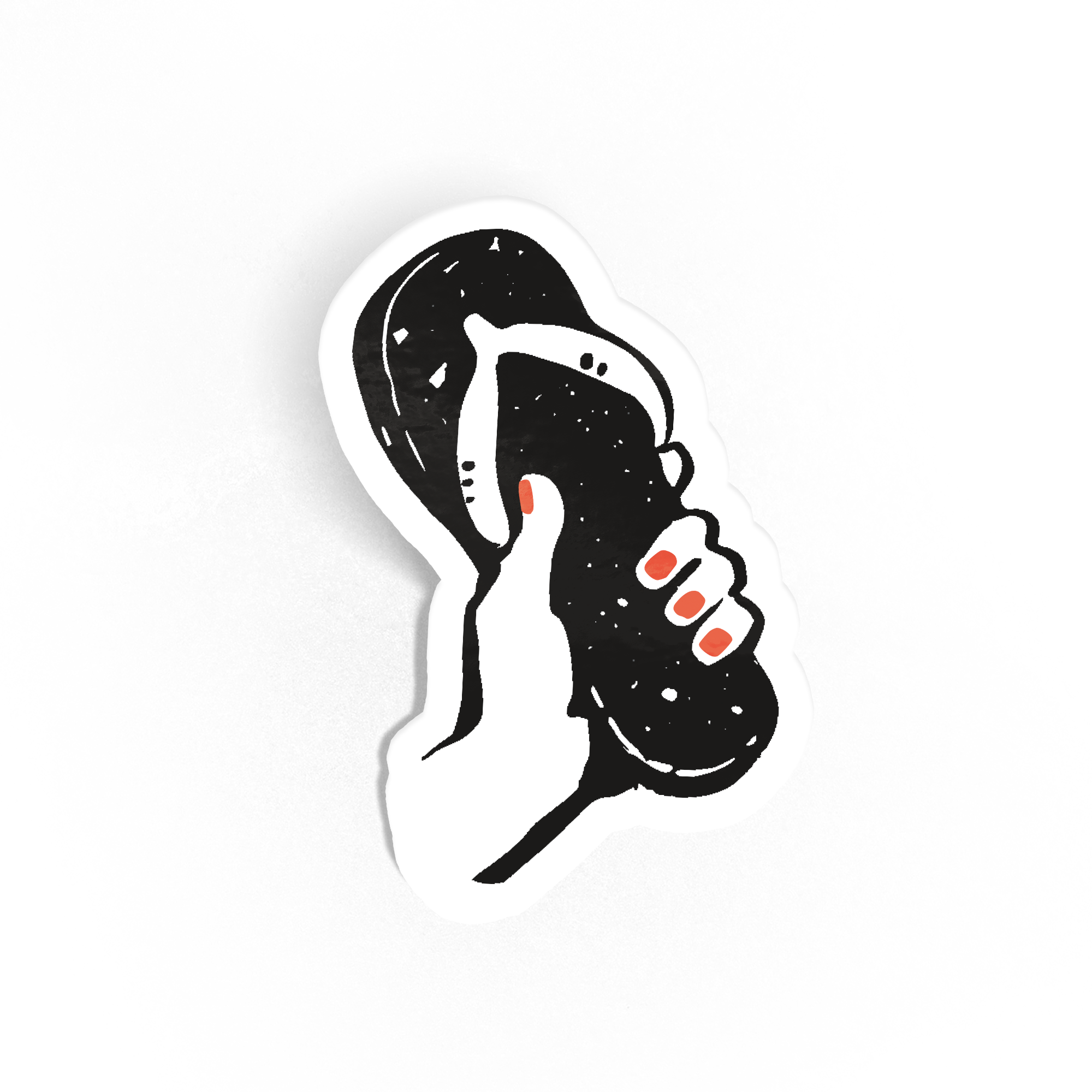 Chancla Hand Sticker