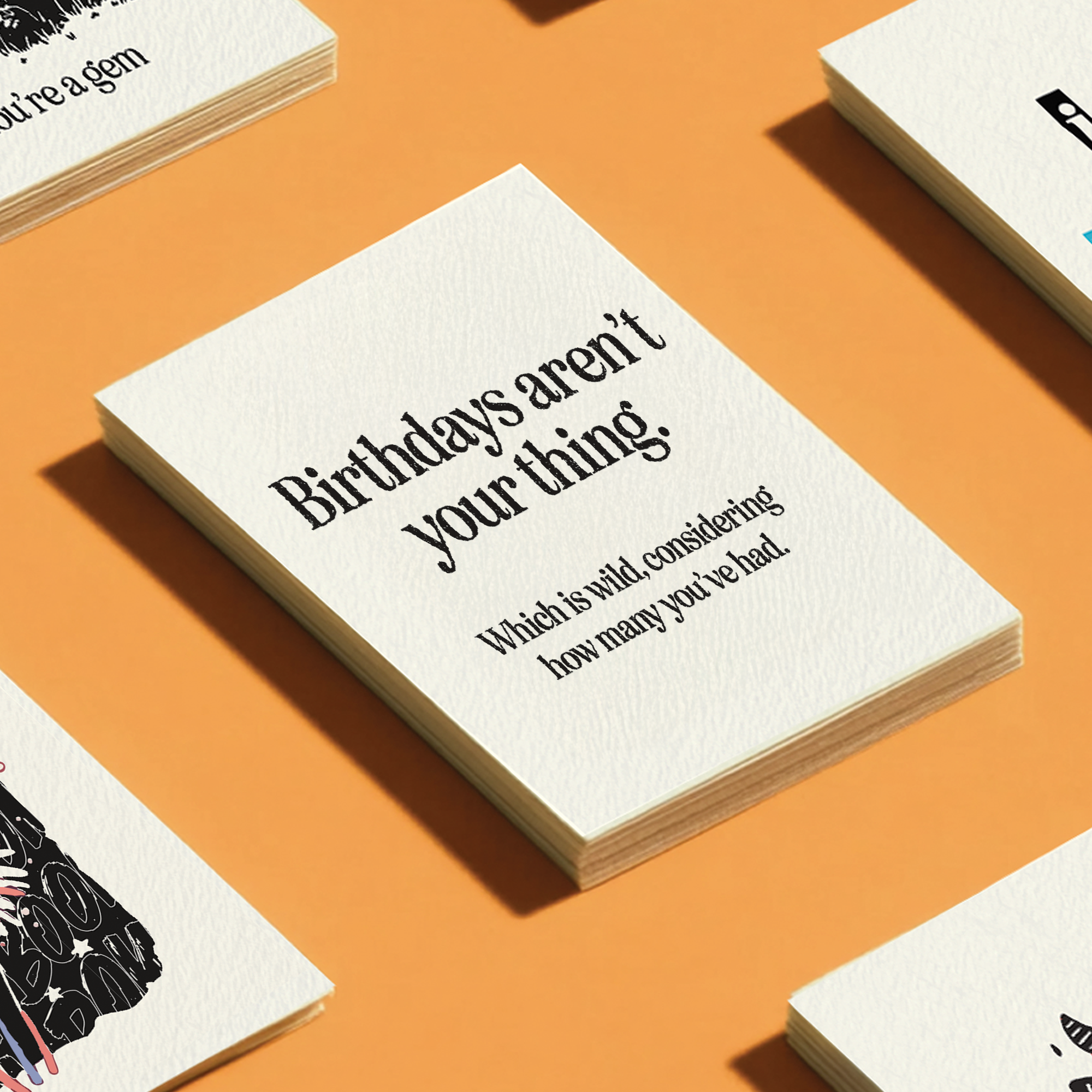 Minimalistic Sarcastic Anti-Birthday