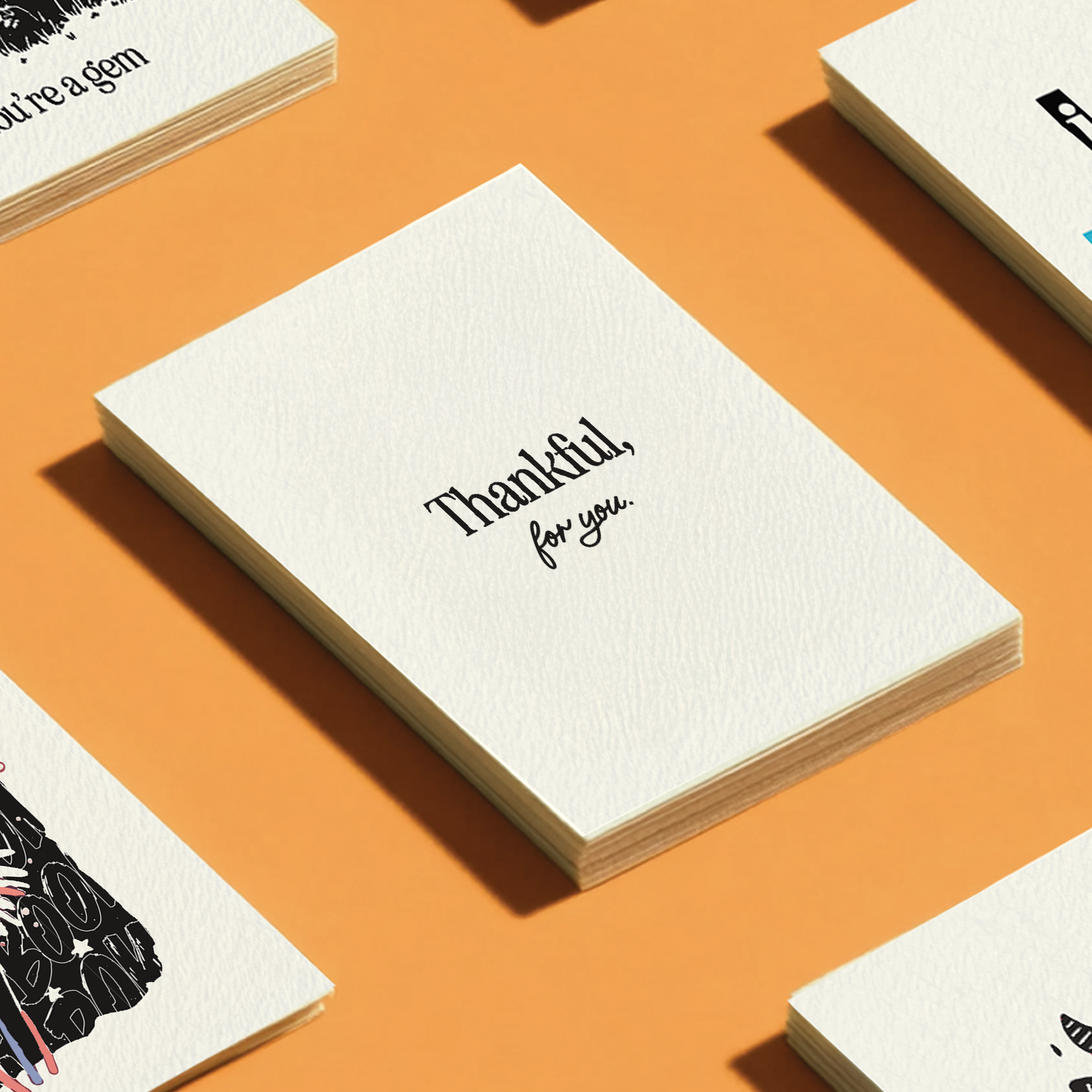 Minimalistic Typographic 'Thank You'