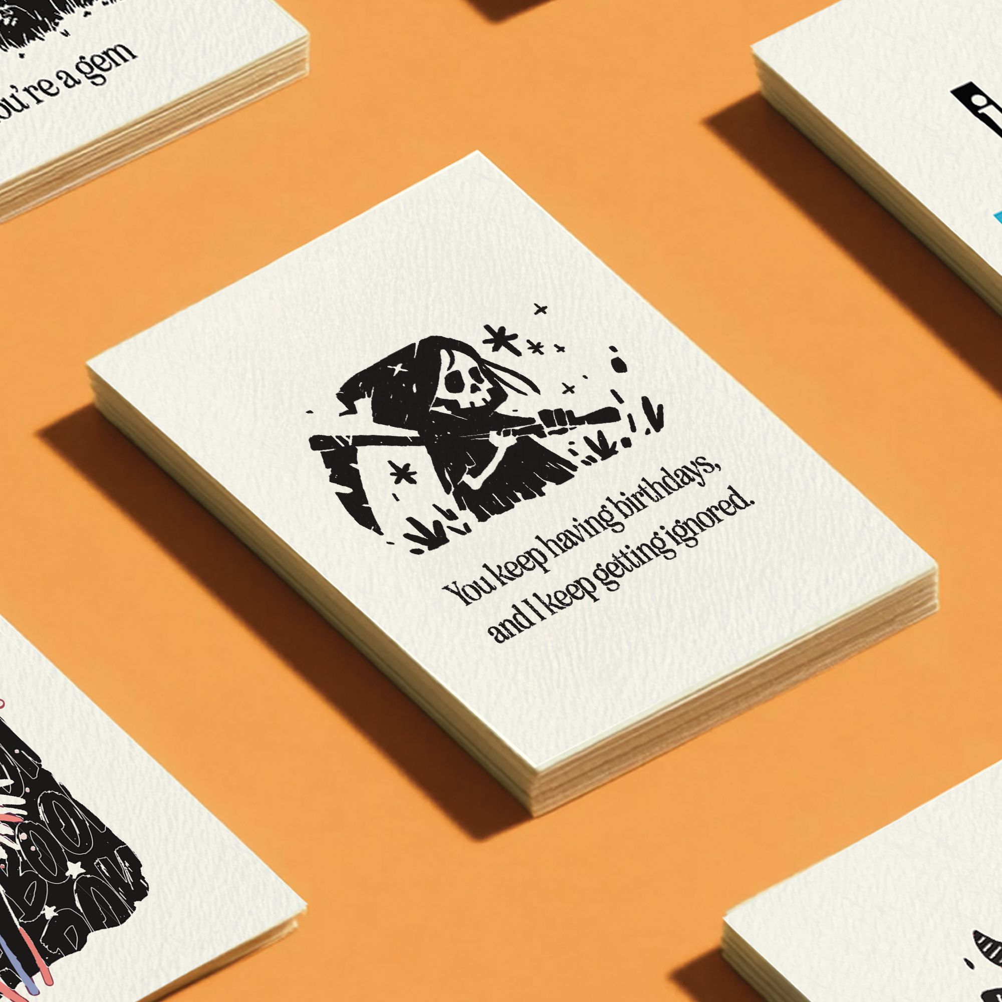 Dark Birthday Humor Grim Reaper