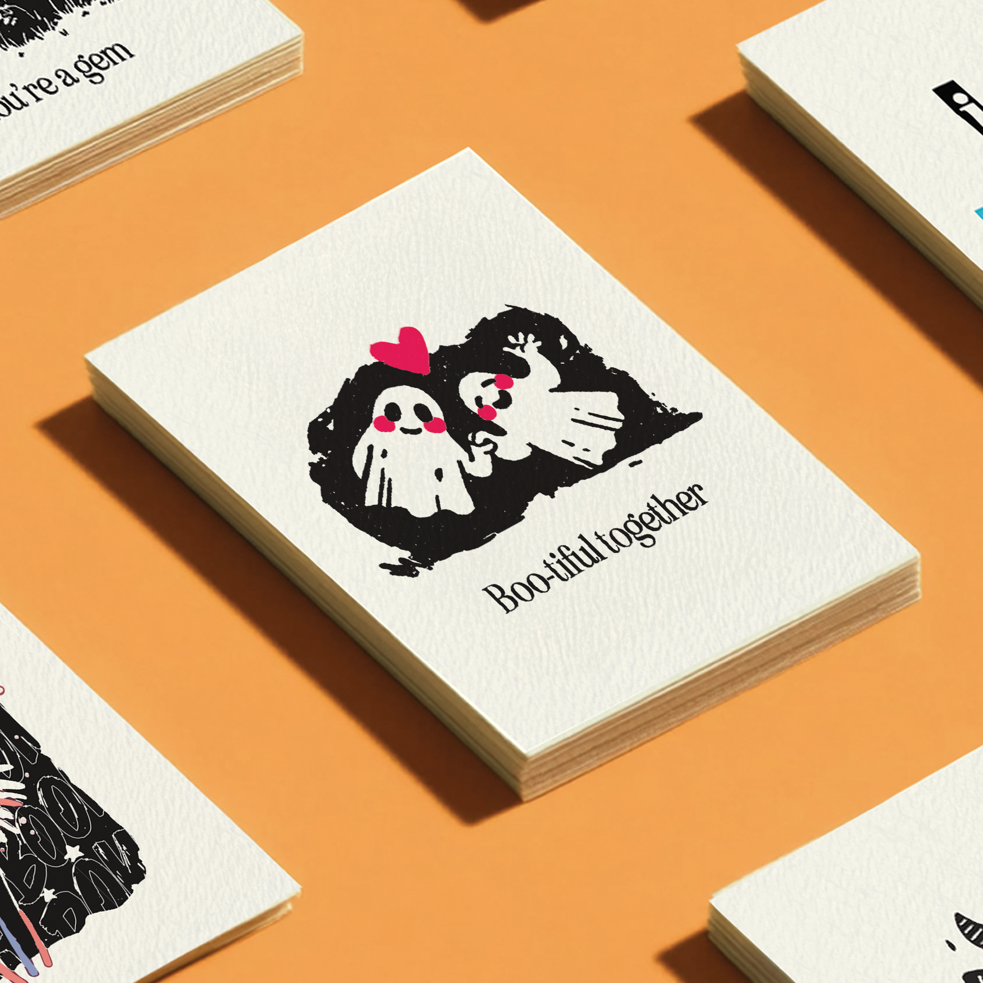 Boo-tiful Ghost Couple Card