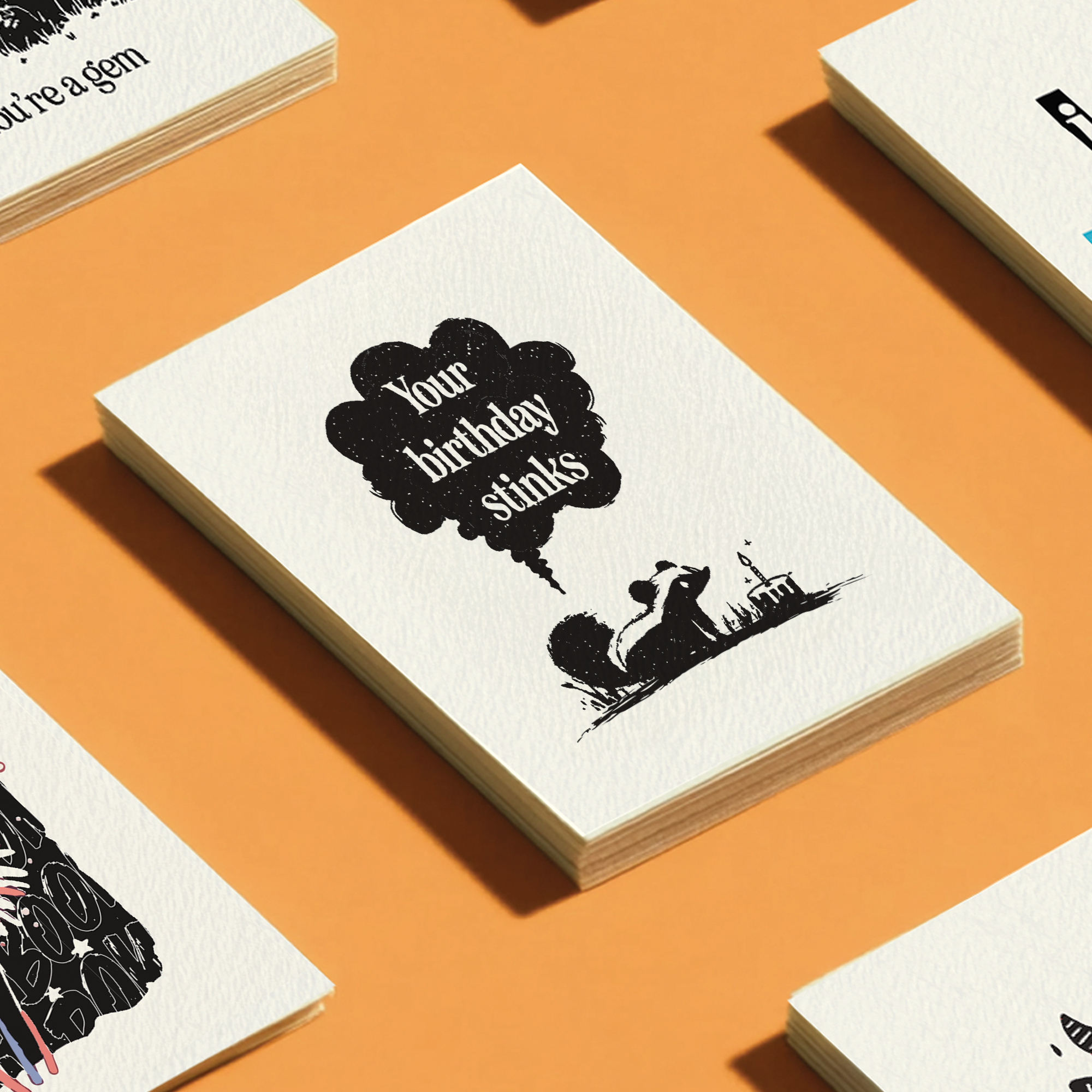 Your Birthday Stinks Skunk