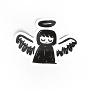 Cute Doodle Angel Sticker