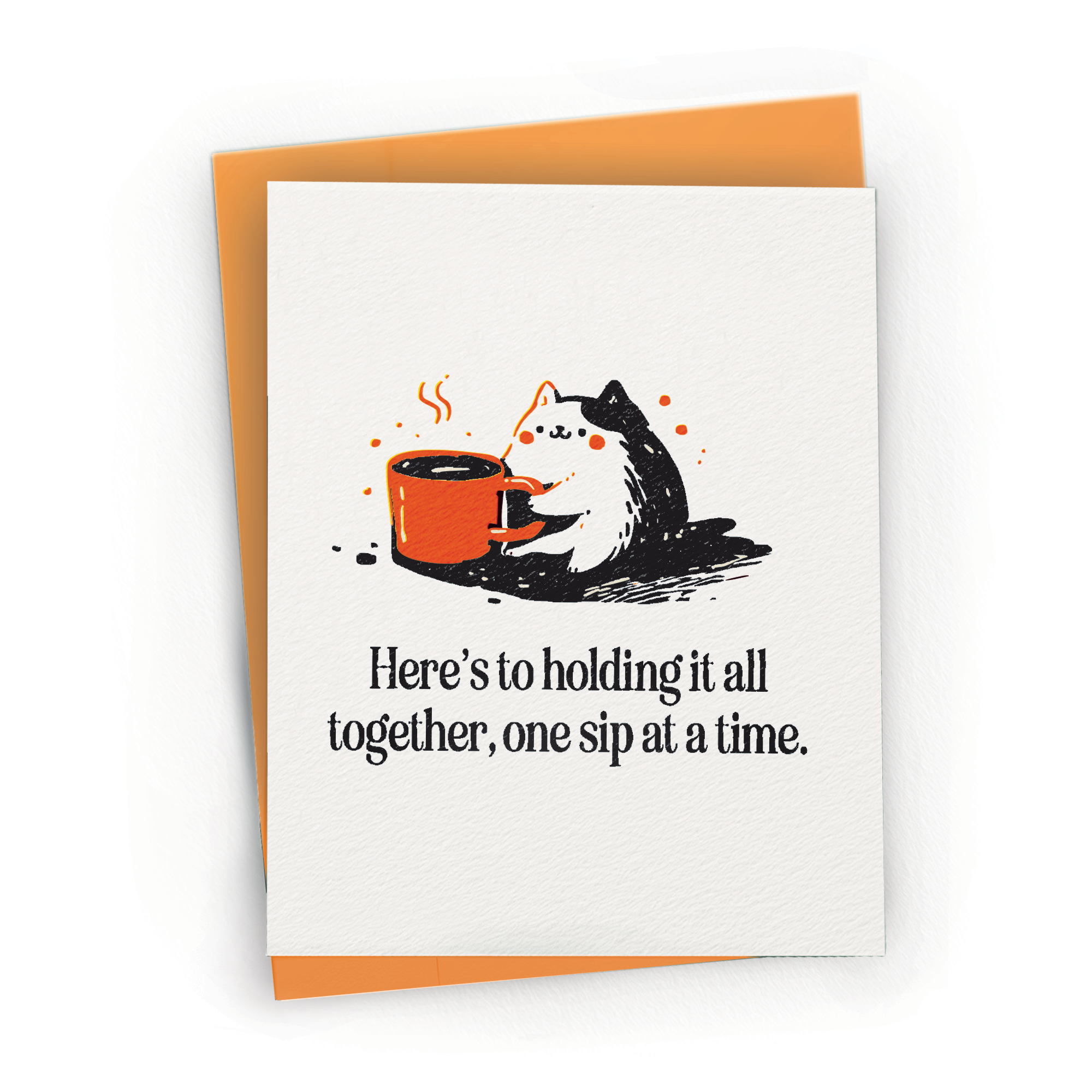 Cute Thank You Coffee Cat