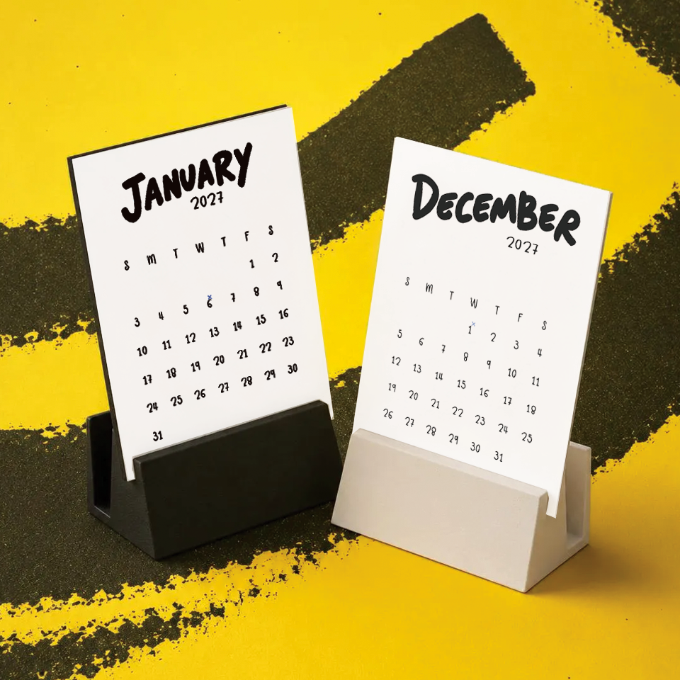 2027 Modern Desk Calendar