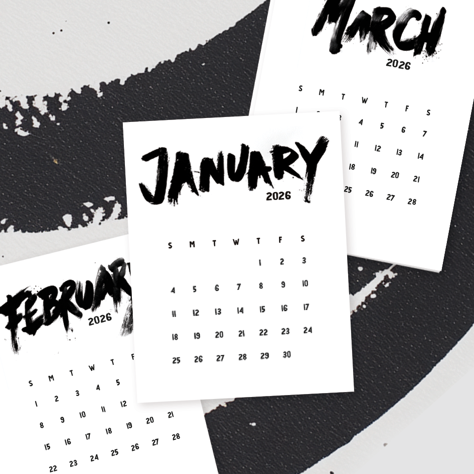 2026 Graffiti Desk Calendar