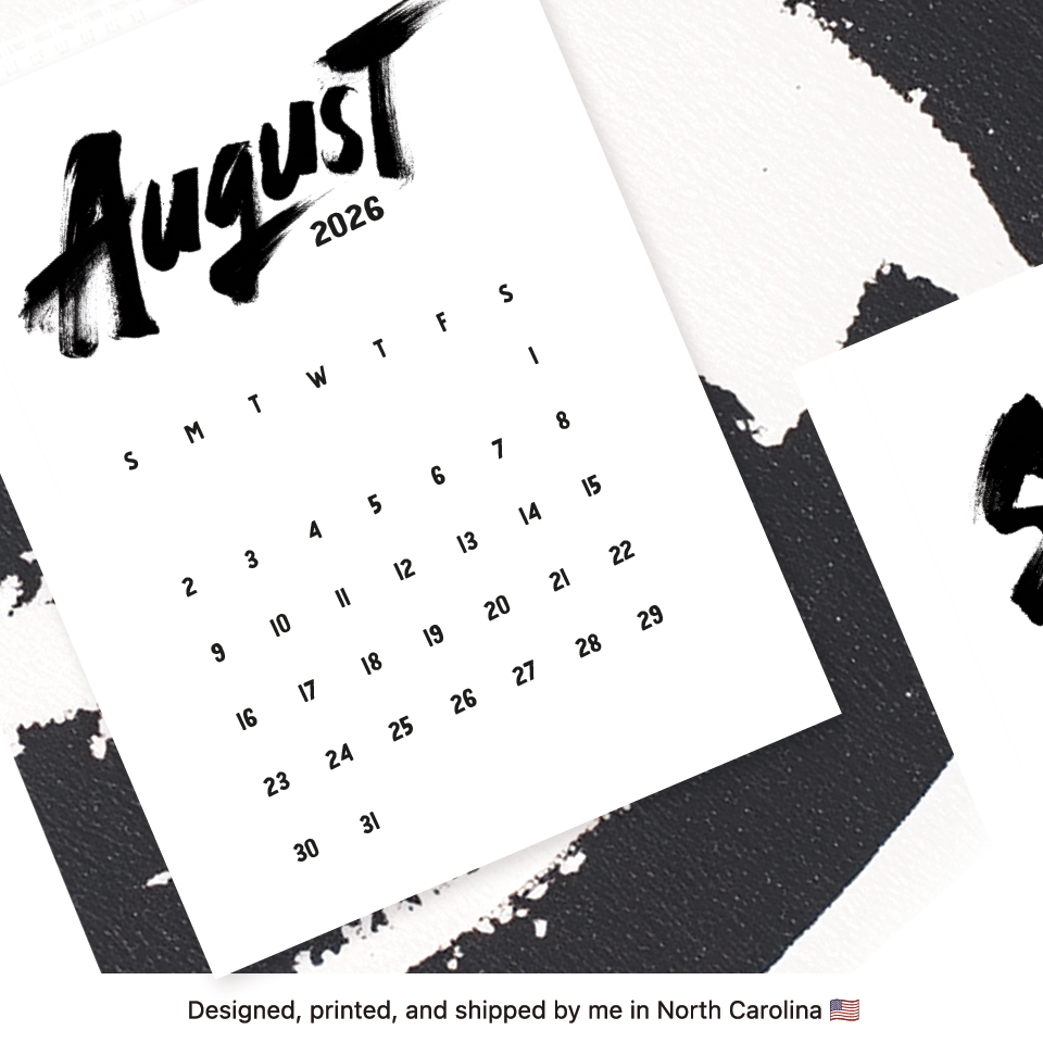 2026 Graffiti Desk Calendar
