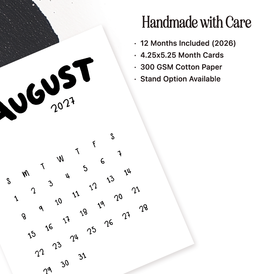 2027 Modern Desk Calendar