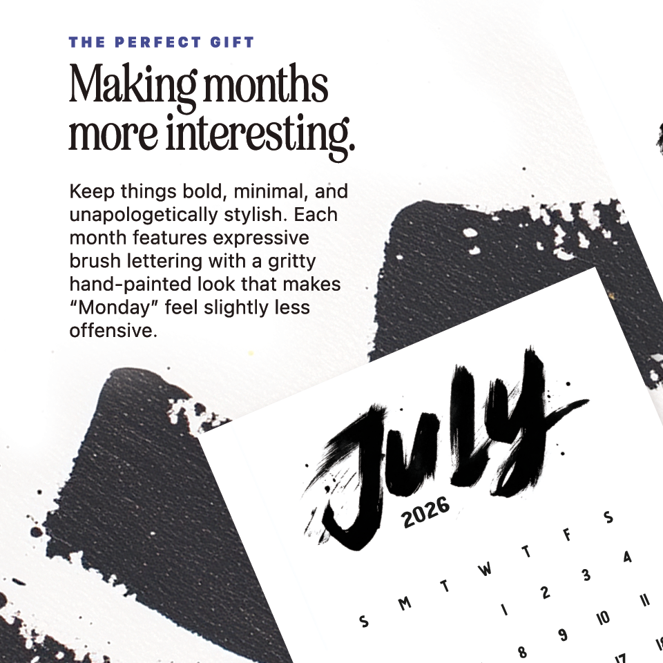 2026 Graffiti Desk Calendar