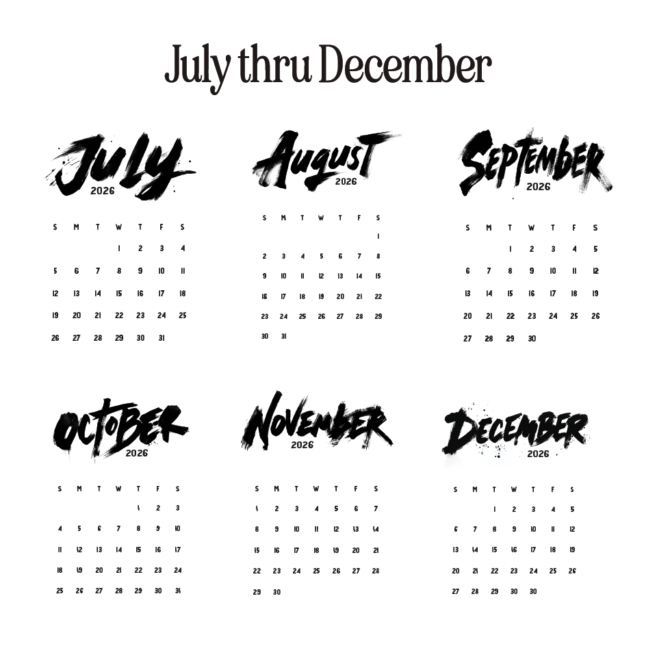 2026 Graffiti Desk Calendar