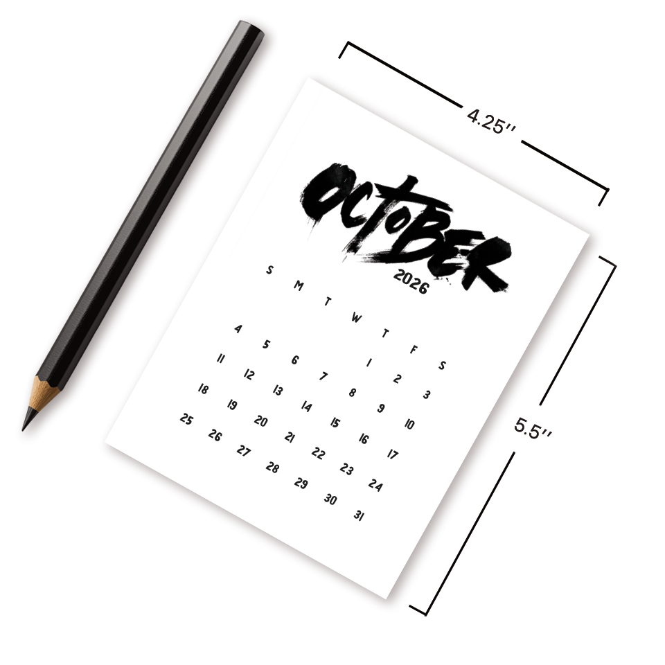 2026 Graffiti Desk Calendar