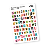 Ransom Sticker Sheet