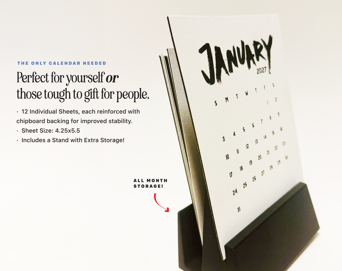 2027 Graffiti Desk Calendar