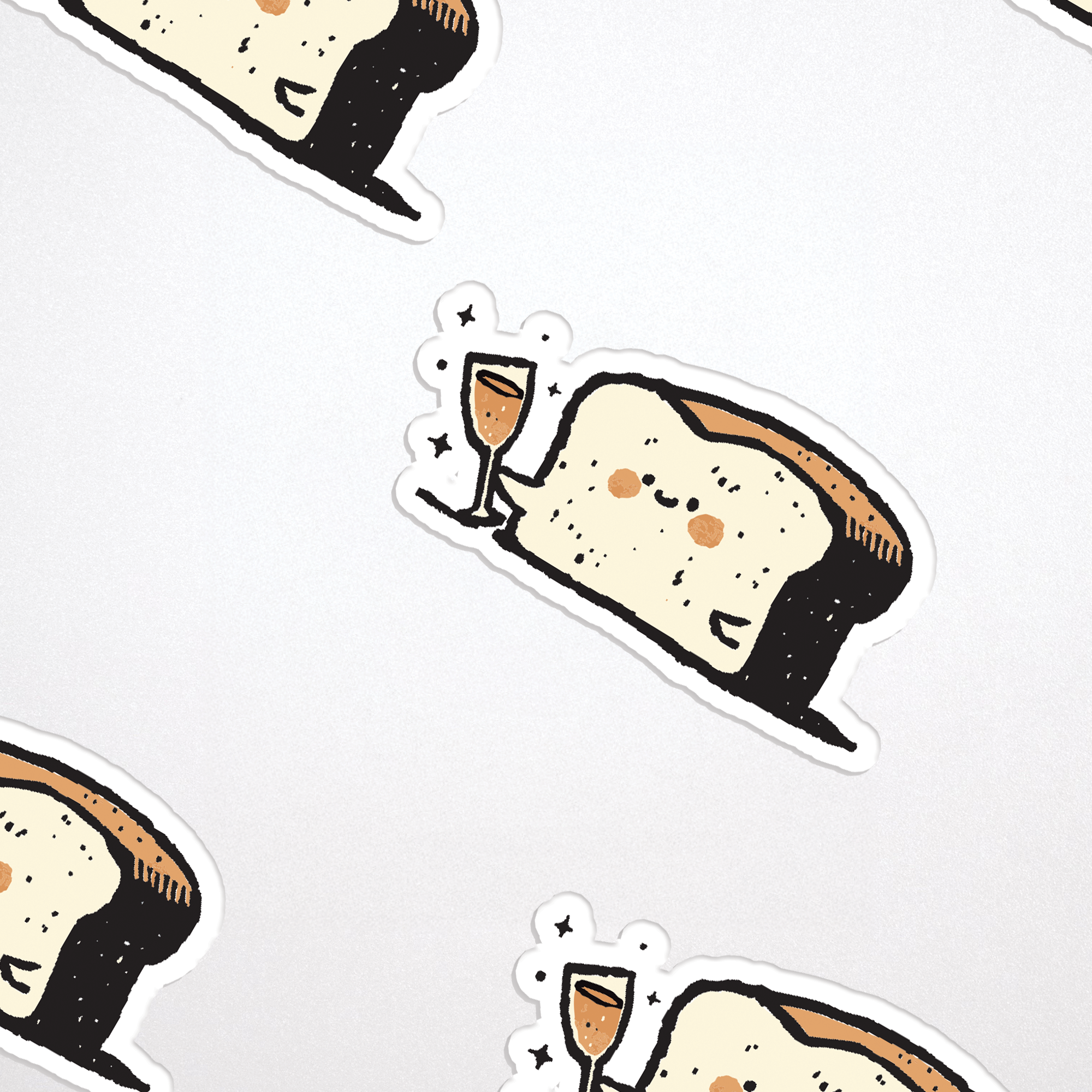A Little Toast Sticker
