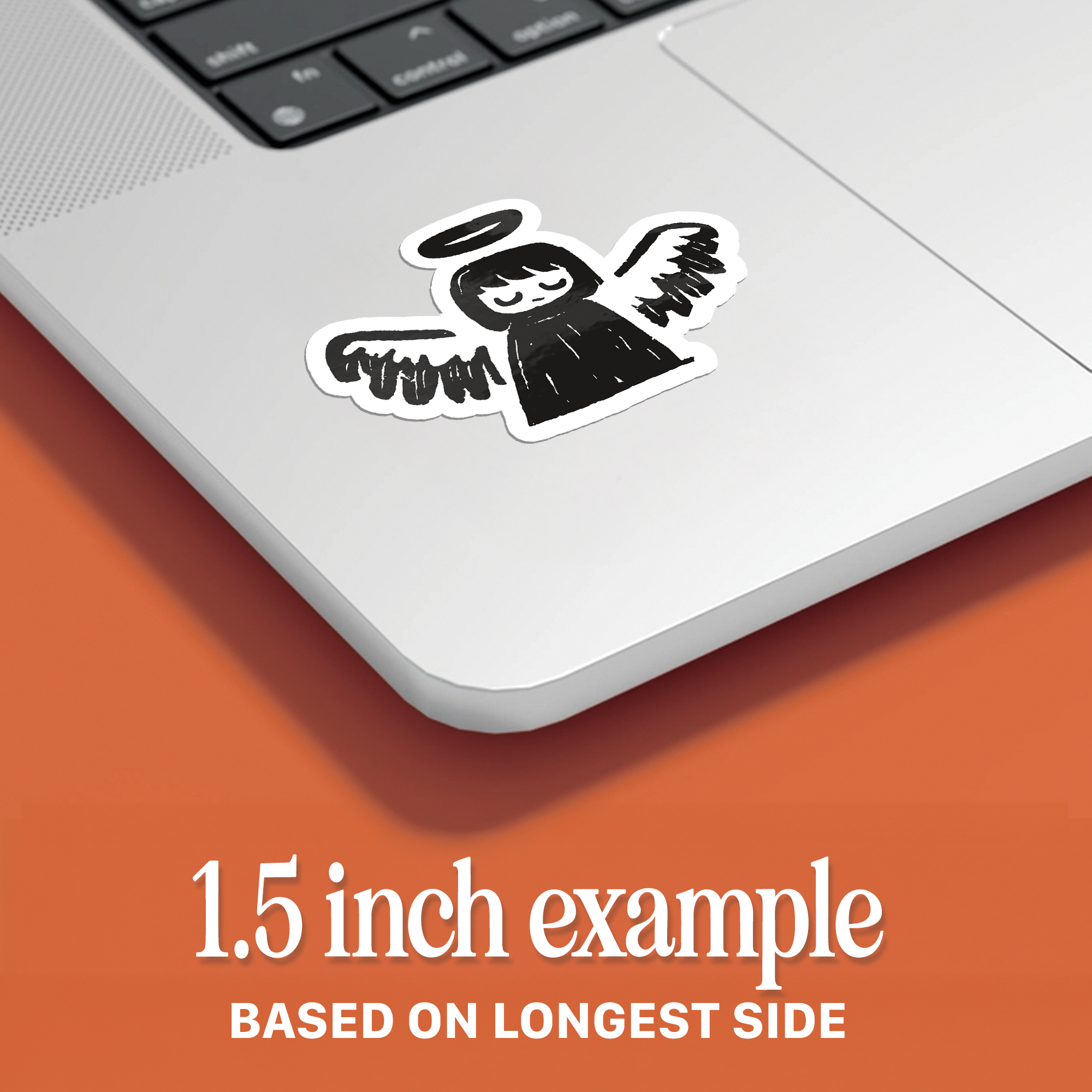 Cute Doodle Angel Sticker