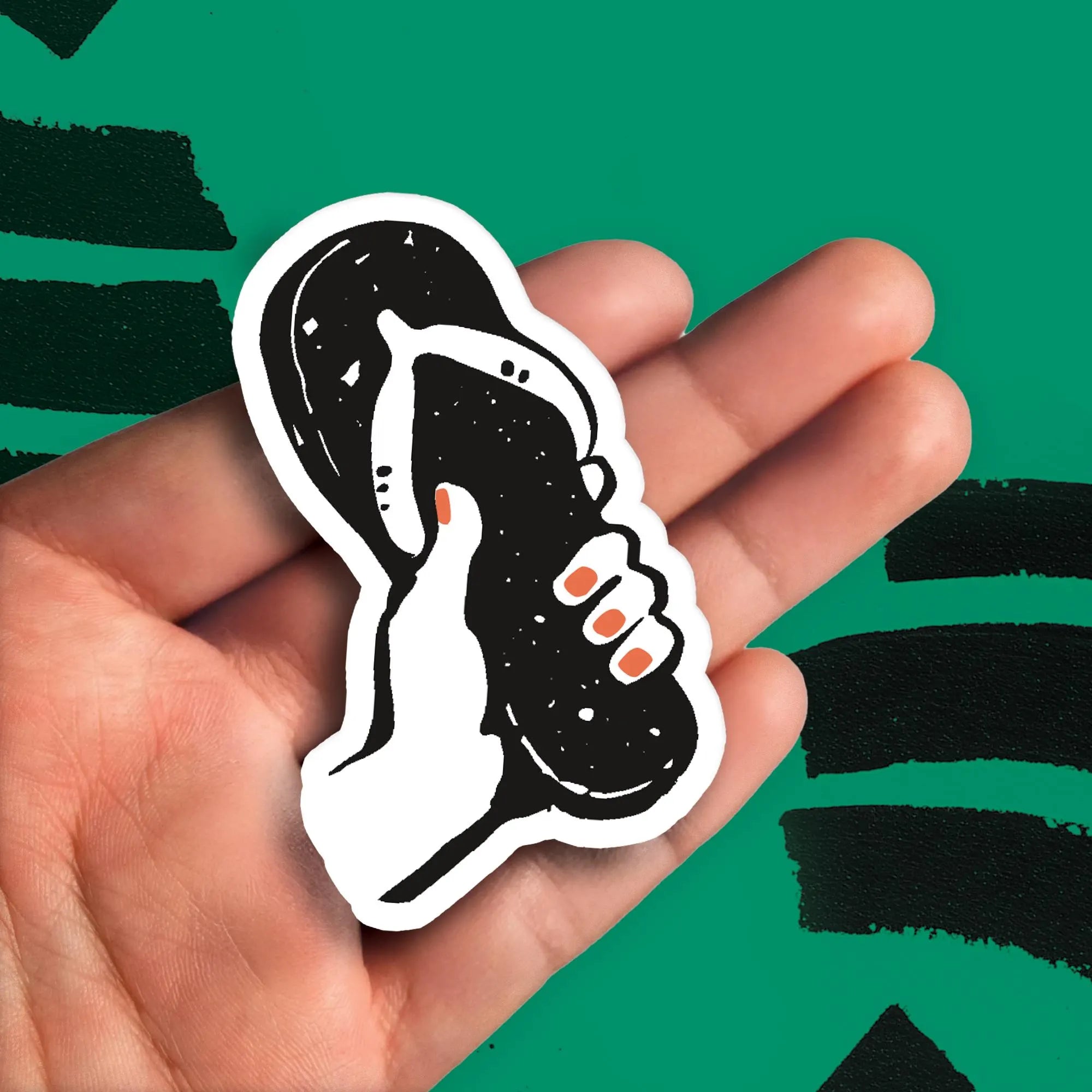 Chancla Hand Sticker