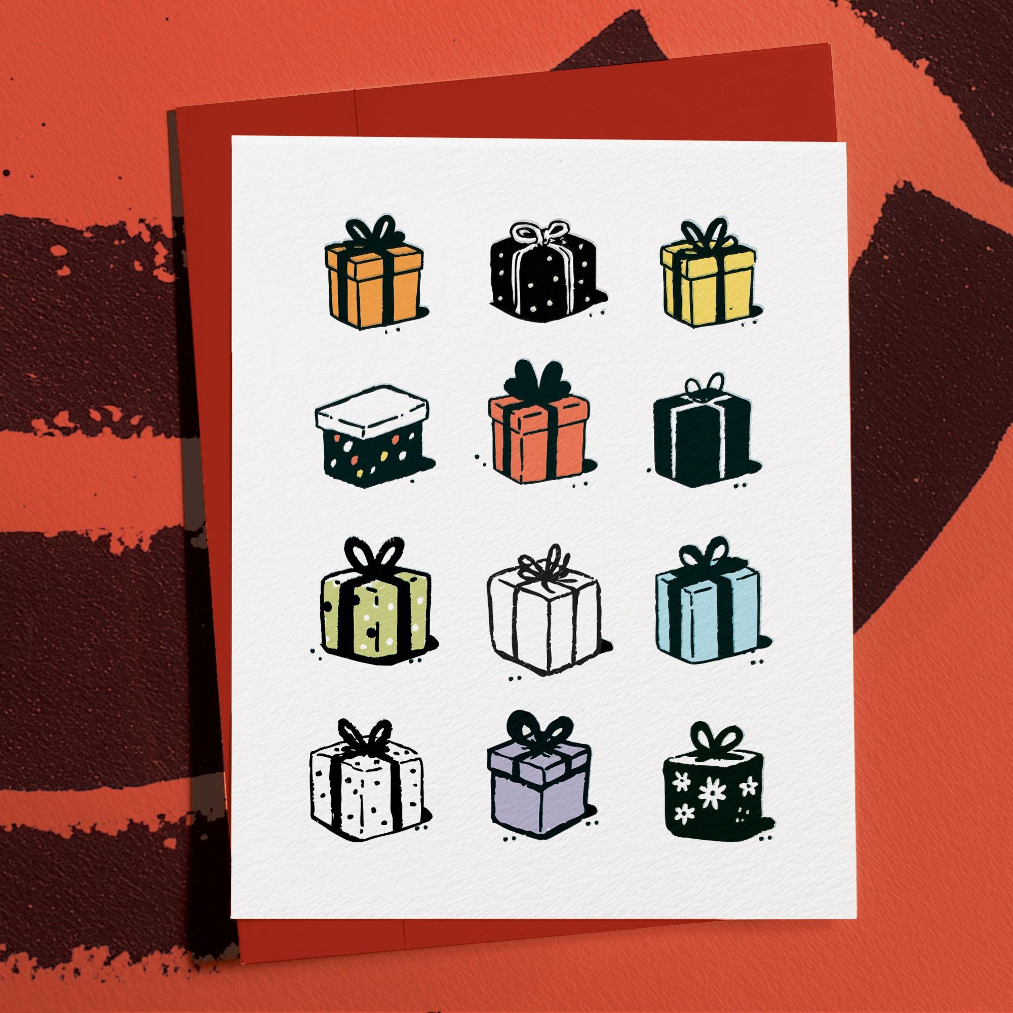 Holiday Presents Holiday Greeting: Festive Gift Stationery for Winter Celebrations