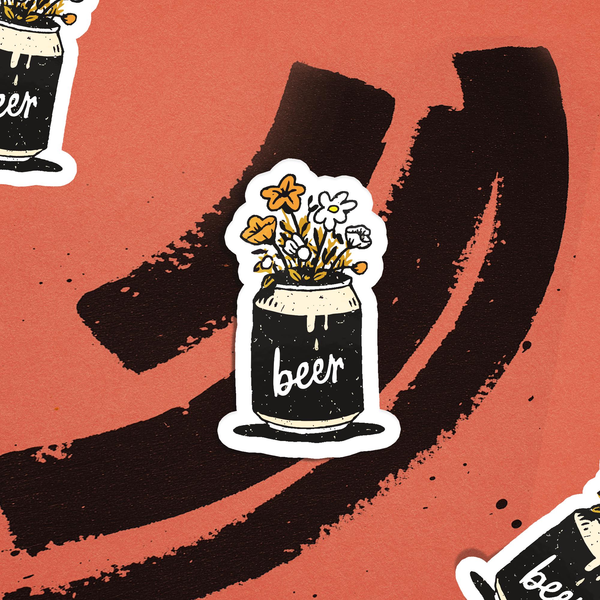 Beer Can Flower Bouquet